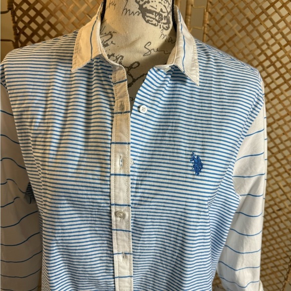U.S. Polo Button Down Shirt Tunic - Picture 6 of 10